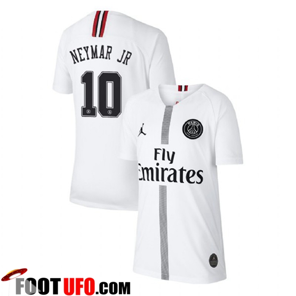 Nouveau Maillot De Foot PSG NEYMAR JR 10 Third Blanc 2018 19 Achat