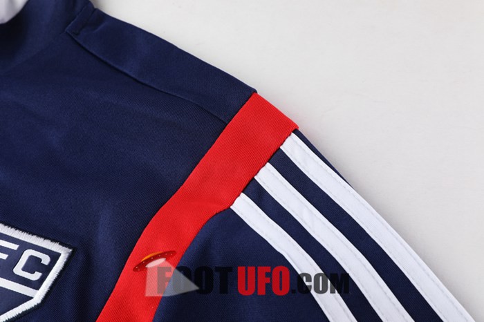 Nouveau Ensemble Survetement De Foot Veste Sao Paulo Bleu