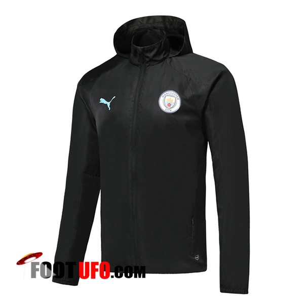 Nouveaux Veste Coupe Vent Manchester City Noir 2019 20 Acheter Fiable