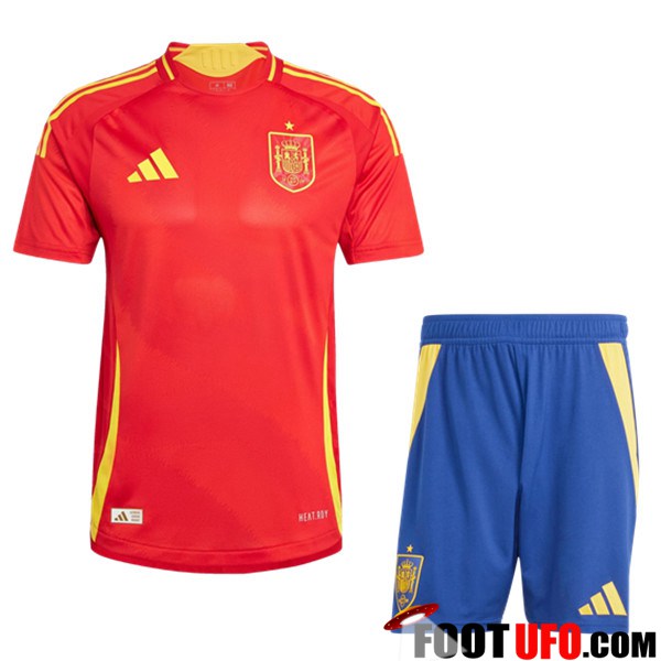 Collection Ensemble Maillot Espagne Domicile Short UEFA Euro 2024