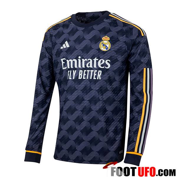 Maillot de Foot Real Madrid Exterieur Manche Longue 2023/2024