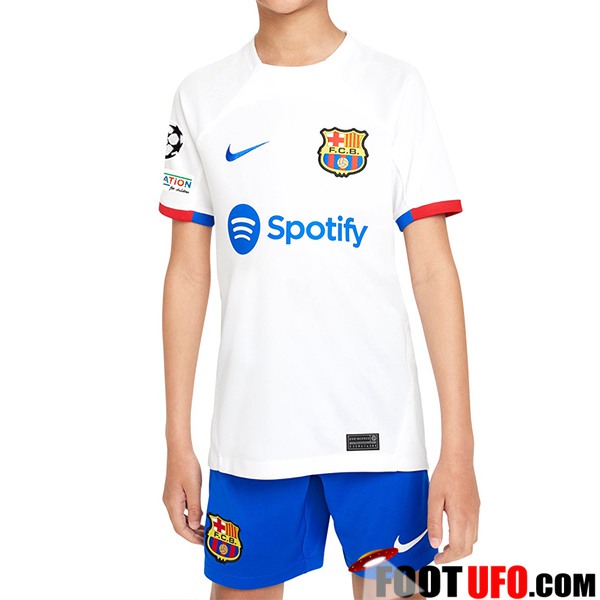 Nouvelle Maillot de Foot FC Barcelone Enfant Exterieur 2023/2024